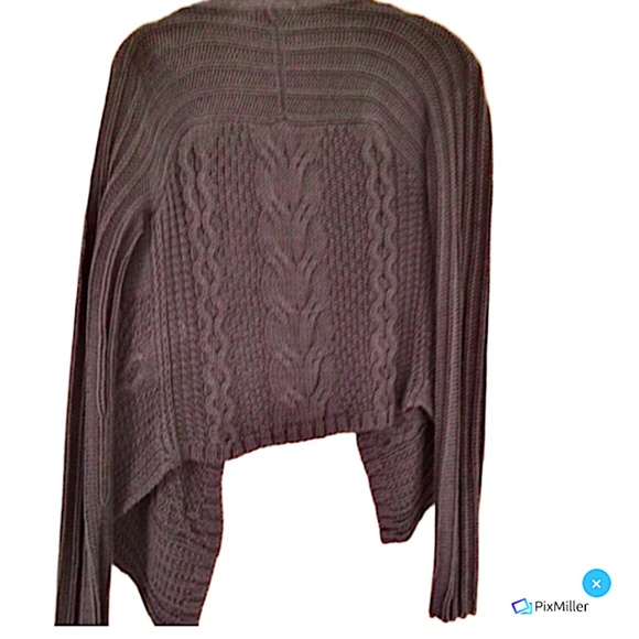 Vintage Gap Womens Brown Cable Knit Open Front Sweater, XS - Picture 3 of 3